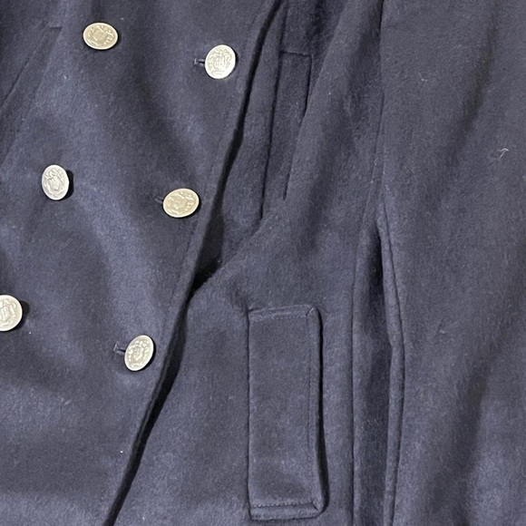 GAP Womens Double Breasted Pea Coat Navy Size Medium - Picture 8 of 14